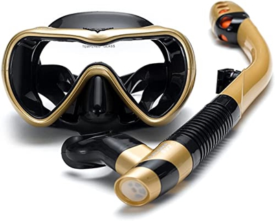 Maschera da snorkeling Maschera da snorkeling a pieno facciale per adulti, Set da snorkeling a secco antiappannamento Vista panoramica a 180 gradi Att