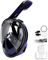 Maschera da snorkeling Maschera da snorkeling a pieno facciale per adulti Maschera da sub 180 con vista panoramica, Maschera da sub antiappannamento a características