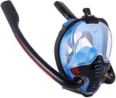 Maschera per lo snorkeling Maschera per lo snorkeling per adulti Doppio tubo Panoramica Ampia vista Maschera subacquea, Attrezzatura per respirazione 