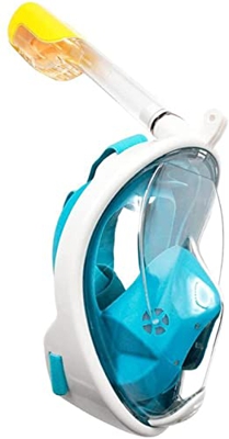 Maschera da snorkeling Maschera da snorkeling antiappannamento in silicone per adulti per adulti, Maschera da sub ultra trasparente panoramica a 180° 