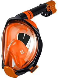 Maschera da snorkeling Maschera da snorkeling integrale per adulti a pieno facciale, con supporto per fotocamera rimovibile Attrezzatura da snorkeling en oferta