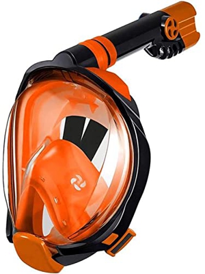 Maschera da snorkeling Maschera da snorkeling integrale per adulti a pieno facciale, con supporto per fotocamera rimovibile Attrezzatura da snorkeling