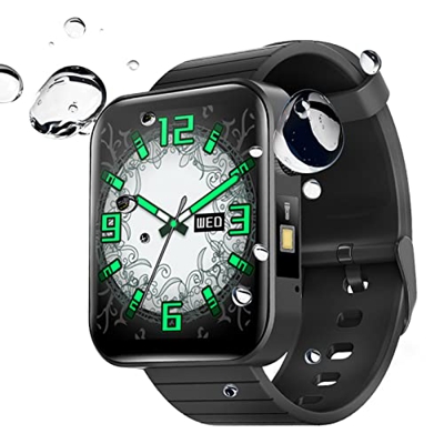 Smartwatch Con Torcia Al Polso, Misurazione Della Temperatura Corporea, Chiamata Bluetooth, Dati Sportivi, Cardiofrequenzimetro, Pressione Sanguigna, 