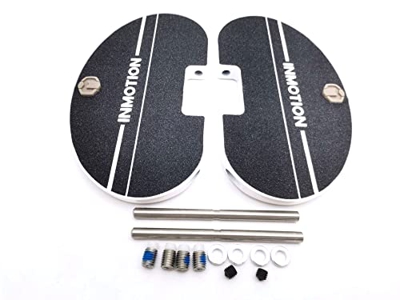 Pedale bianco originale con albero di pedale compatibile con i pezzi di pedale autobilancianti di monociclo elettrico INMOTION V5