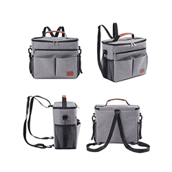 QTZXL Camping Cooler Bags Food Door Attrezzature Portatile Frigo Portatile Grande Beach Beach Beach for Turismo Pranzo Picnic Zaino Termico Picnic Leg en oferta