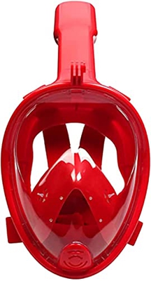 Maschera per lo snorkeling Maschera per lo snorkeling integrale a 180 gradi panoramica a respirazione libera, antiappannamento e a prova di perdite pe