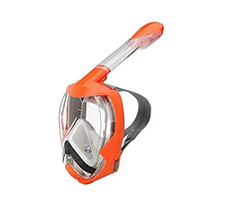 Maschera da snorkeling integrale - Tecnologia antiappannamento e antiperdita, maschera da snorkeling panoramica a 180 gradi per adulti e giovani, molt precio