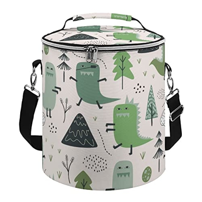 Joyyoq Borsa da Pranzo Portatile Mini Borsa da Ghiaccio Rotonda Borsa da Pranzo Borsa Termica Borsa da Pranzo Carina Portatile Borsa da Picnic All'ape