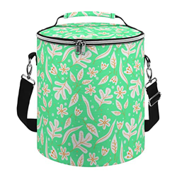 Joyyoq Borsa Termica Rotonda Grande Pieghevole Borsa Termica Pieghevole Borsa Termica con Fodera Impermeabile A Prova di Perdite per Campeggio/Barbecu en oferta
