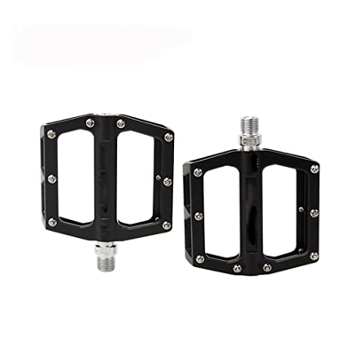 AIRAXE MTB Pedali Bici in Lega di Alluminio Ultraleggero colorato Cuscinetto sigillato in Mountain Mountain Bike a Pedale antiscente (Color : Black)