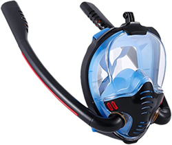 Maschera per lo snorkeling Maschera per lo snorkeling integrale per adulti Maschera per lo snorkeling integrale per adulti, antiappannamento con suppo en oferta