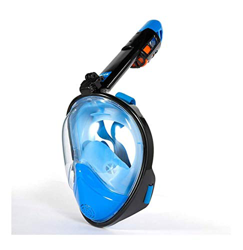 Maschera da snorkeling integrale, 180 maschere da sub panoramica anti-appannamento e anti-perdita, maschera da snorkeling con supporto per fotocamera  en oferta
