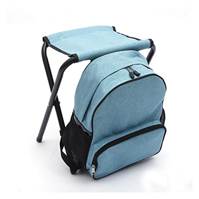 QTZXL Sedile Cooler Zaino Camping Caccia Pesca Pesca MULTIFUNCIBILE PILIFUNCIBILE Sedile da Campeggio e Zaino Isolato IC Ice Zaino Leggero e Resistent