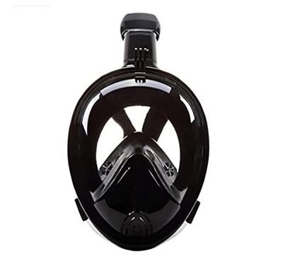 Maschera da snorkeling integrale, maschera da snorkeling con antiappannamento panoramico a 180 gradi, supporto per fotocamera e sistema di respirazion