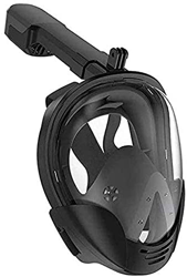 Maschera da snorkeling, maschera da snorkeling a pieno facciale con supporto per fotocamera, maschera da immersione con design antiappannamento e anti en oferta
