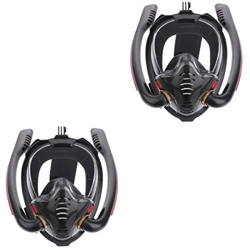 BESPORTBLE 2 Set Maschere da Snorkeling a Faccia Piena Antimarna Anticoncetti Occhiali da Nuoto Portili Maschere Maschere da Immersione Marcia di Snor en oferta