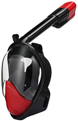 Maschera da snorkeling integrale, sistema di respirazione di sicurezza, vista panoramica a 180 gradi, impermeabile e antiappannamento, con supporto pe en oferta