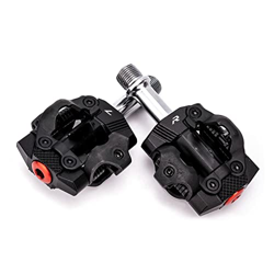AIRAXE Pedali di Blocco della Bicicletta MTB Auto-Blocco in Alluminio con Clip Cuscinetti sigillati Pedale for Bici da Pedale for Pedale for SPD (Colo precio