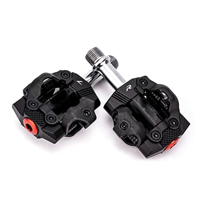 AIRAXE Pedali di Blocco della Bicicletta MTB Auto-Blocco in Alluminio con Clip Cuscinetti sigillati Pedale for Bici da Pedale for Pedale for SPD (Colo