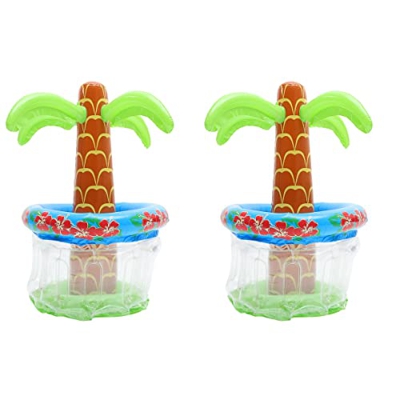 Zerodeko 2 Pezzi in PVC Gonfiabile in PVC Cooler Estivo di Nuoto Summer Party Ice Ice Secket Outdoor Memori di Deposito Mobile Drink Frigorifero per B
