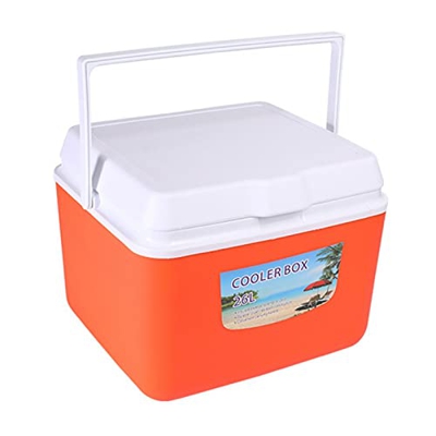 QCLUEU Scatola frigo con Maniglia, Ghiacciaia Portatile Piccola, Mantiene Il Cibo Fresco e Le Bevande fresche per 24 Ore, Adatto per Picnic, Lavoro e 