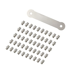 AIRAXE Viti di Sostituzione del Pedale for Bici da 50 PCS bulloni bulloni Bici esagono m4 Viti a Perno MTB Pedale ciclistico Pieghevole chiodo Anti-Sl en oferta