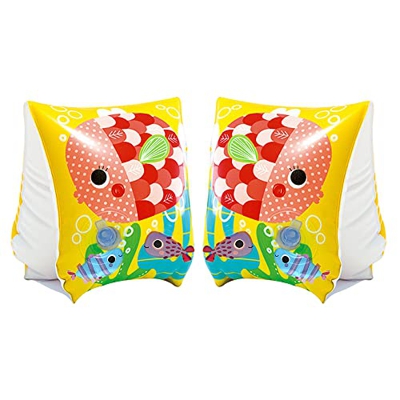 PLCatis 2Pz Braccioli Galleggianti da Nuoto 23*15cm in PVC Braccioli di Sicurezza per Bambini 58652 Braccioli Fun Fish per Unisex Bambini 3 a 6 Anni -