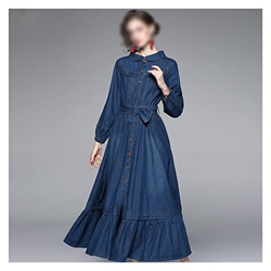 WALNUT Donna AUTOTUNG Denim DRENIM ASSEGGI (Color : A, Size : L Code) precio