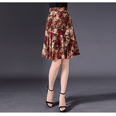 WALNUT Summer A-Line Gonna Gonna Femminile Scarta Scarta Scifissima Gonna Irregolare della Gonna Irregolare (Color : A, Size : 23/XXL)