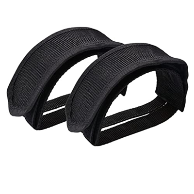 Cinturini per pedali in bicicletta per bambini piede bici cinghie di pedale clipstreme di punta del nastro per bici nera a marcia pedali bici bici con