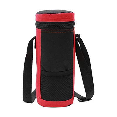 Generic La Pista De Blue Water Bottle Cooler Tote Bag Insulated Holder Carrier Cover Pouch for Travel CWI Circuito (Pink, One Size)