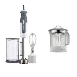 Kenwood HDP302WH Frullatore ad Immersione Triblade, Mixer, 800 W, 0.75 Litri, Plastica, Bianco & JE290 Spremiagrumi, 40 W, 1 Liter, plastica, Bianco en oferta