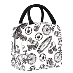 Borsa termica per il pranzo, motivo pattini a rotelle, impermeabile, a prova di perdite, grande borsa per la preparazione dei pasti, per adolescenti,  características