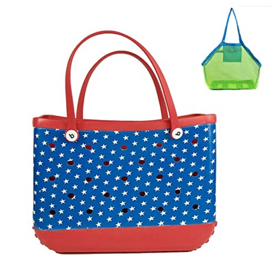 Generic Borsa da Spiaggia di Gomma Porta Portatili portati Oversize Beach Bag Open Water Resistant Travel Bag for Gym Outdoor Beach Travel Yoga (Color