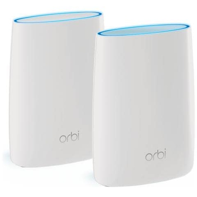 Router Wireless Orbi RBK50 Sistema Wireless Tri-Band AC3000 Composta da Router Orbi RBR50 e Unità Satellite RBS50, 4 Porte Ethernet e 1 Porta USB per Unità Orbi, Bianco