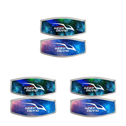 ICDKOYK 3 Set di KEEP DIVING Maschera subacquea da 2 mm Fascia stampata Grande flessibilità Utilizzo pratico Sport acquatici Attrezzatura da snorkelin precio
