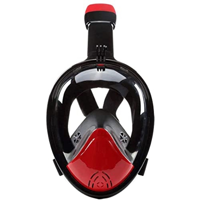 Maschera per lo snorkeling Maschera per lo snorkeling a pieno facciale con vista panoramica pieghevole con supporto per fotocamera rimovibile, set Dry