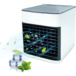 VVLXRIC Mini Raffrescatore, Raffredda E Umidifica Condizionatore Stanza, 3 velocità Regolabili Cooler, per Qualsiasi Stanza, Ufficio, Viaggio, Campegg características