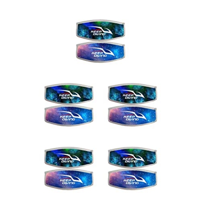 tieedhfu 5 Set di KEEP DIVING 2MM Maschera subacquea Chic a doppia faccia Resistenza all'usura Raramente sbiadisce Maschere Snorkeling Gear per adulti