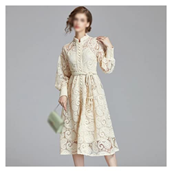 WALNUT Women Autumn Lace Dress Female Cocktail Party Abe (Color : A, Size : S Code) precio