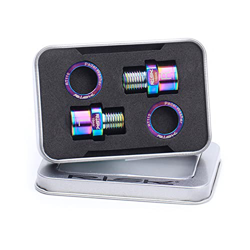 WLDOCA 1 Paio di Titanio Pedale della Bici ASSE Extender Pedale della Bicicletta Bulloni di Estensione Distanziali 16/20mm per MTB della Bici della St precio