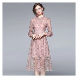 WALNUT Women Remoidery Abito Mesh Mare Wedding Cocktail Party (Color : A, Size : S Code) características