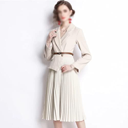 WALNUT Women Autumn Blazer Dress Office Cocktail Party Aberated (Color : A, Size : XXL Code) precio