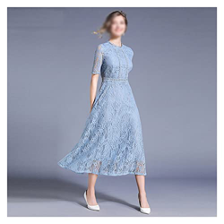 WALNUT Donne SIMPARE SUST SEMPILE FEMMA FEMMA FEMPA Party Femme Lungo CASTALE (Color : Blue, Size : S Code) características