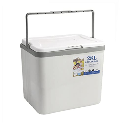 QCLUEU Scatola di Raffreddamento Portatile, Frigo Box coibentato per Bevande Ghiacciate Alimenti, Scatola Isolante per Picnic, Campeggio, Viaggi in Sp
