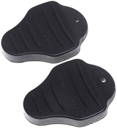 WJJ 2pcs Bike Pad in Gomma del Manicotto Protettivo di Strada della Montagna della Bicicletta Parte autobloccante Ciclismo Pedali Piastra (Nero) características