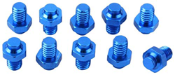 WJJ in Lega Leggera di Alluminio 10pcs Peso Raccordi Antiscivolo Chiodi for Pedali della Bicicletta di Mountain Highway Fisso Marcia (Blu) precio