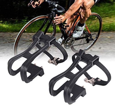 WJJ 1 Paio di Durevole Creativo di Nylon Bicicletta Nera della Clip da Cintura in Bicicletta Pedale Le Dita dei Clip for Il MTB della Bicicletta della