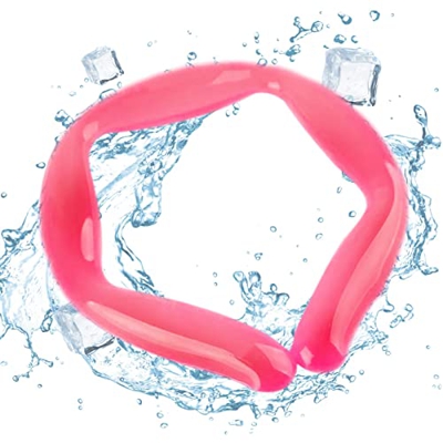 Linsition Tubo refrigerante per il collo, con collo a mani libere, sacchetto per ghiaccio riutilizzabile per il calore estivo, jogging all'aperto, cic