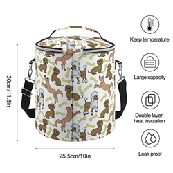 Impacco Di Ghiaccio Rotondo, Borsa Termica Per Vino, Portabottiglie Imbottito A Tenuta Stagna, Borsa Termica Per Bottiglia Portatile Per Picnic, Campe en oferta
